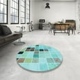 thumbnail image 4 of Ahgly Company Machine Washable Indoor Rectangle Transitional Deep-Sea Green Area Rugs, 6' x 9', 4 of 7