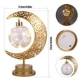 thumbnail image 3 of Lunar Lamp Moon Light Disco LED Table Lamp Moon Bedside Lamps Magic Moon Shape Night Light Battery Powered Creative Hanging Ball Moon Lamp Romantic Bedside Decoration, 3 of 9
