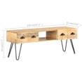 thumbnail image 5 of vidaXL TV Cabinet 120x35x45 cm Solid Mango Wood, 5 of 5