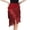 Burgundy, variant on HAORUN Women Tassel Latin Skirt Asymmetry Split Leg Fringe Dancewear for Tango Ballroom Salsa Practice