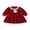 Red, variant on RUINIXCW Toddler Baby Girl Christmas Dress Cute Long Sleeve Embroidered Velvet Dress