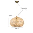 thumbnail image 6 of ELE Light & Decor Lily 1-Light Beige Pendant Design Pendant Light, 6 of 7
