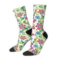 thumbnail image 1 of Balery Vector Mexican Otomi Style Bright Calcetas Largas con Estampado para Hombre y Mujer – Suaves y Transpirables, Talla Única (US 5-11), 1 of 6