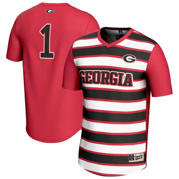 Unisex GameDay Greats #1 Red Georgia Bulldogs Lightweight Soccer Fashion Jersey