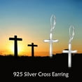 thumbnail image 5 of JUSORA Cross Earrings 925 Sterling Silver Dangle Earring Gifts for Women, 5 of 5