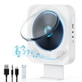 thumbnail image 1 of CD Player with Hi-Fi Speakers, Bluetooth CD Player, USB Port/FM Radio/Aux Jack, Compact White CD Player for Home, 1 of 6