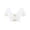 White, variant on Women's Casual Short Sleeve Crop Tops V Neck Twist Front Ribbed T Shirts Yellow M
