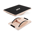 thumbnail image 2 of Tabla De Equilibrio Balance Madera Ejercicio Gym Belug Negro con Café, 2 of 5