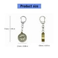 thumbnail image 3 of Outdoor Camping Pocket Compasses Keychain Zincs Alloy Pocket Compasses With Keyring Portable Navigation Tool Gift, 3 of 8