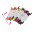 thumbnail image 1 of Juego de rotuladores de acuarela con punta de pincel, resistentes al agua, para pintar y pintar tarjetas. 36 colores blanco, 1 of 9