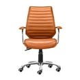 thumbnail image 3 of Scranton & Co Low Back Faux Leather Office Chair in Terracotta, 3 of 4