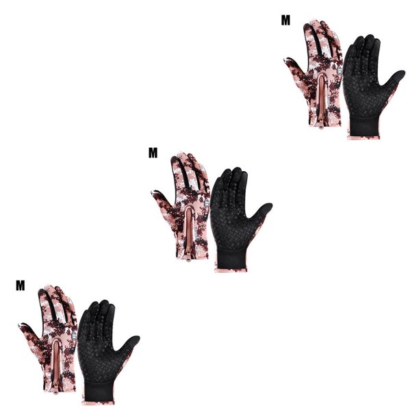 Soidarity 1 par de guantes de montar impermeables con pantalla táctil para exteriores, accesorio de mano de camuflaje a prueba de viento, M, café Café METRO 3piezas Soidarity CBP166483