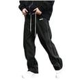 thumbnail image 3 of IhhxPro Men's Casual Pants Relaxed Fit Joggers with Pockets Drawstring Cotton Straight Leg Sweatpants for Everyday Wear Lounge Workout S-3XL, 3 of 7