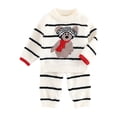 thumbnail image 3 of TEDOYE Toddler Boys Coats Girl's Bag Autumn Winter Baby Clothes Half Wool Tops + Long Pants Sets Fashionable For Newborn Old. Soft Wear, 3-6 Months, 3 of 9