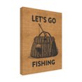 thumbnail image 4 of Trademark Fine Art 'Go Fishing Burlap' Canvas Art by Marcee Duggar, 4 of 4