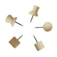 thumbnail image 4 of HEMLBOYW 30 Pcs/Pack Multi-purpsoe Decorative Pushpin Set Wooden Thumb Tacks Set Box Sealed for Cork Board Wall Decor Wood Color Wood + Metal, 4 of 6