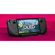 Valve Steam Deck OLED 512GB SSD Gaming Handheld 7.4-inch Touchscreen 1280x800 Resolution, Ergonomic Design, Mytrix Hub, HDMI Cable, 3 Accessories: 4 in 1 Bundle