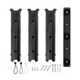 thumbnail image 4 of DYNWAVECA 3 Tube Rod Holder, with Mounting Screws,Portable Sturdy Fishing Rod Rack Adjustable for Garage Storage, Trailer, Kayak Boat black, 4 of 9
