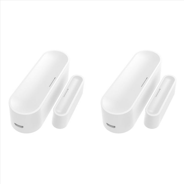 2X Sensor de Puerta y Ventana con Hilo Tuya Matter, Alimentado por USB, Alarma Inteligente para Seguridad y Automatización del Hogar