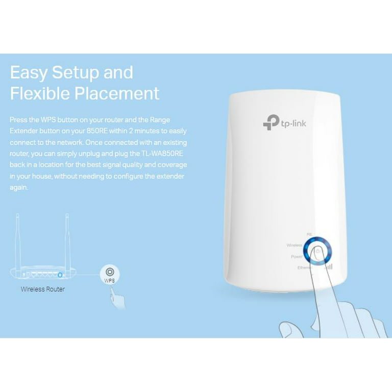 perfil federación ganador TP-Link TL-WA850RE | 300Mbps Universal Wi-Fi Range Extender | Boost Your Wireless  Network - Walmart.com