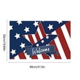 thumbnail image 3 of Kumdkd USA Flag Patriotic Doormat – 19.7x31.5 Inch Heavy-Duty Polyester Indoor/Outdoor Welcome Mat, Easy to Clean, 3 of 6