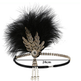 thumbnail image 2 of Retro 1920s Diadema Roaring 20s Great Gatsby Headgear con pluma de pavo real 1920s Flap Gatsby Accesorios para el cabello Adepaton CPB-DE-LYY815-2, 2 of 5