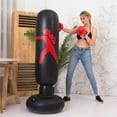 thumbnail image 4 of Sac de Frappe Autoportant Boxe Cardio Kickboxing Entraînement de Mise en Forme Adulte Maison, 4 of 9