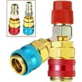 thumbnail image 2 of High Side Extension Adaptor Fit For Ford/BMW/Audi High And Low R134A Quick Coupler Adapters Car Air-conditioning Quick Fitting (Color Name : Low), 2 of 7