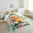 thumbnail image 3 of Manfei Happy Christmas Bedding Comforter Set,Lovely Gingerbread Man Twin Comforter Sets,Chic Xmas Tree Bedding Set For Teens,Breathable Home Decor Reversible,2 Pieces, 3 of 8