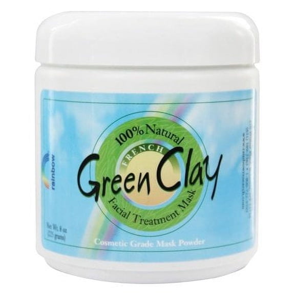 French Green Clay Facial Mask Powder - 8 oz. by Rainbow Research (pack of 1)