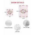 thumbnail image 7 of Spring Easter Kitchen Dish Towels for Drying Dishes Set of 2, Watercolor Floral Tulips Wreath Eggs Pink Plaid Waffle Weave Microfiber Hand Tea Bathroom Towels Quick Dry & Absorbent Towel 15.7x23.6, 7 of 7