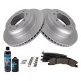 thumbnail image 2 of TRQ Rear Ceramic Brake Pad & Coated Rotor Kit w/Chemicals for Nissan NV BKA24782, 2 of 6