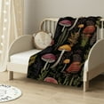 thumbnail image 2 of ARISTURING  Wild Forest Mushrooms Blanket Warm Bed Throws for Sofa and Pet,Ultra Luxurious Warm and Cozy for All Seasons Pets Size, 2 of 6