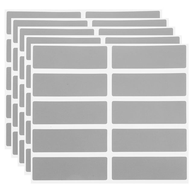 KAKOWELY 5 Sets Scratch Off Stickers Labels Rectangle Self-Adhesive Scratch Off Cards for DIY Reward Programs Scratch Off Decal Scratch Off Sealing Label