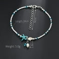 thumbnail image 4 of Pulsera para el pie, tobillera de playa, cadena para el tobillo, tobillera dorada para mujer, 4 of 4