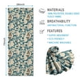 thumbnail image 2 of Beige Brown Mushroom Blue Pattern Hot Yoga Mat Towel Non Slip for Hot Yoga - Quick-Drying Yoga Mat Cover with 4 Corner Pockets with Travel Bag - Hot Yoga Towel Non Slip 70"x26", 2 of 6