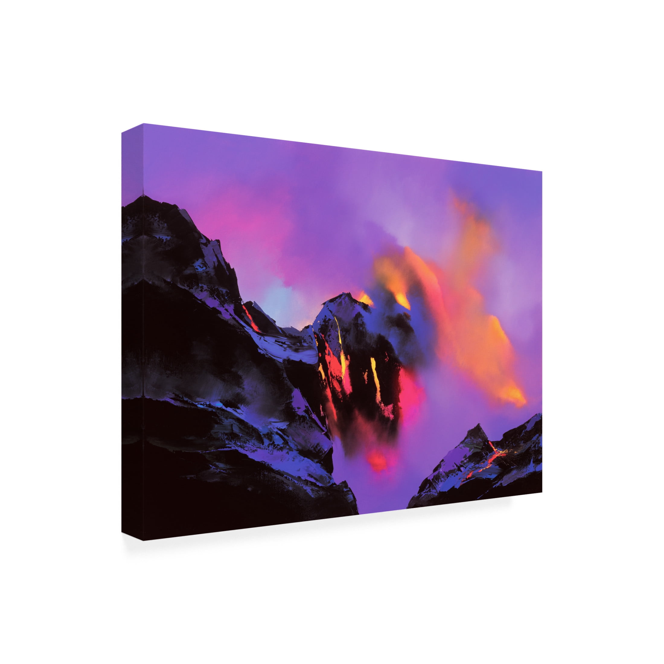 Canvas Wall Art - Thomas Leung 'Molten Rock' Wall Art for Living Room, Bedroom, or Office Décor by Trademark Fine Art - 19 x 14 Inches