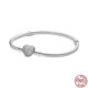 thumbnail image 1 of Hebilla de cubo clásica de Plata de Ley 925, pulsera con hebilla en forma de corazón, compatible con abalorios originales, joyería artesanal, gran oferta, 1 of 4
