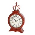 thumbnail image 1 of Jeco HD-C018 8 in. Metal Table Clock, Red, 1 of 1
