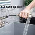 thumbnail image 3 of Tehila Grey 19 Gallon Utility Sink with Stainless Steel Finish Pull-Out Faucet, 3 of 9