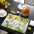 thumbnail image 4 of Placemats Set of 6 Washable,Farmhouse Placemat for Dining Table Decorations, Heat-Proof Table Mats for Kitchen Dinner Banquet Fresh Lemon Spring Summer Welcome Quote, 4 of 6