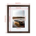 thumbnail image 4 of Scholartree 5 PACK 8x10 Wood Picture Frames, 8x10 Matted to 5x7 Tabletop Picture Frame, Brown, 4 of 4