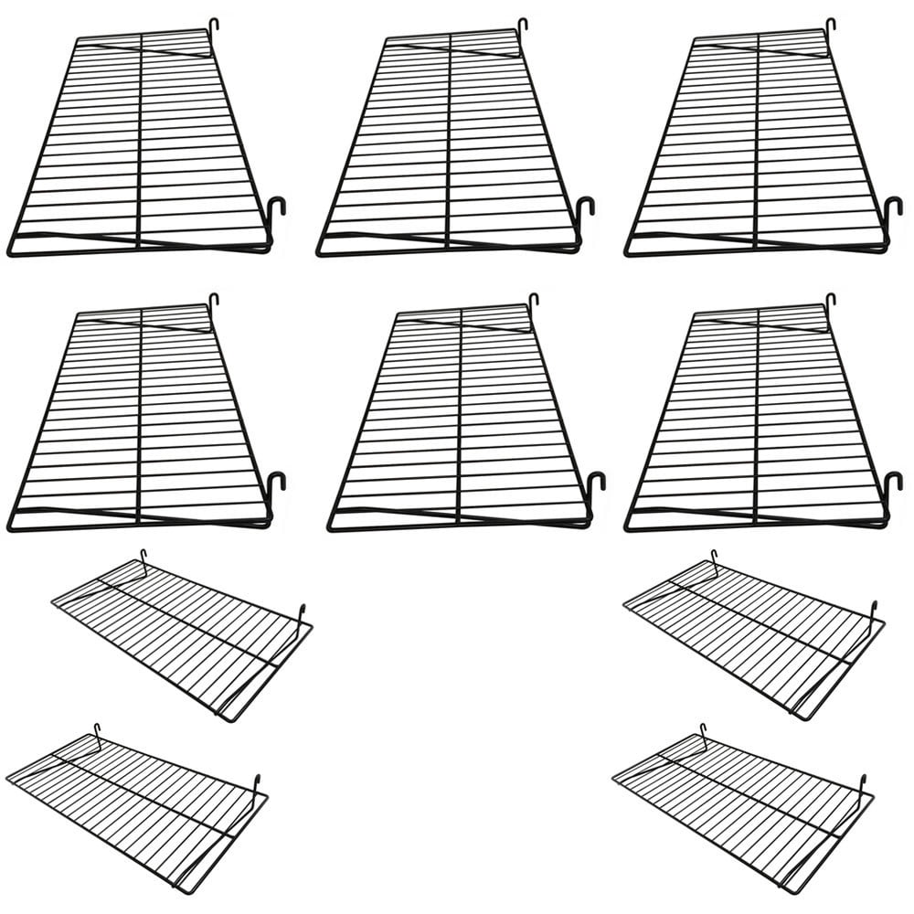 10 Pc 24'' x 12'' Wire Grid Shelf Shelves Gridwall Display Fixture