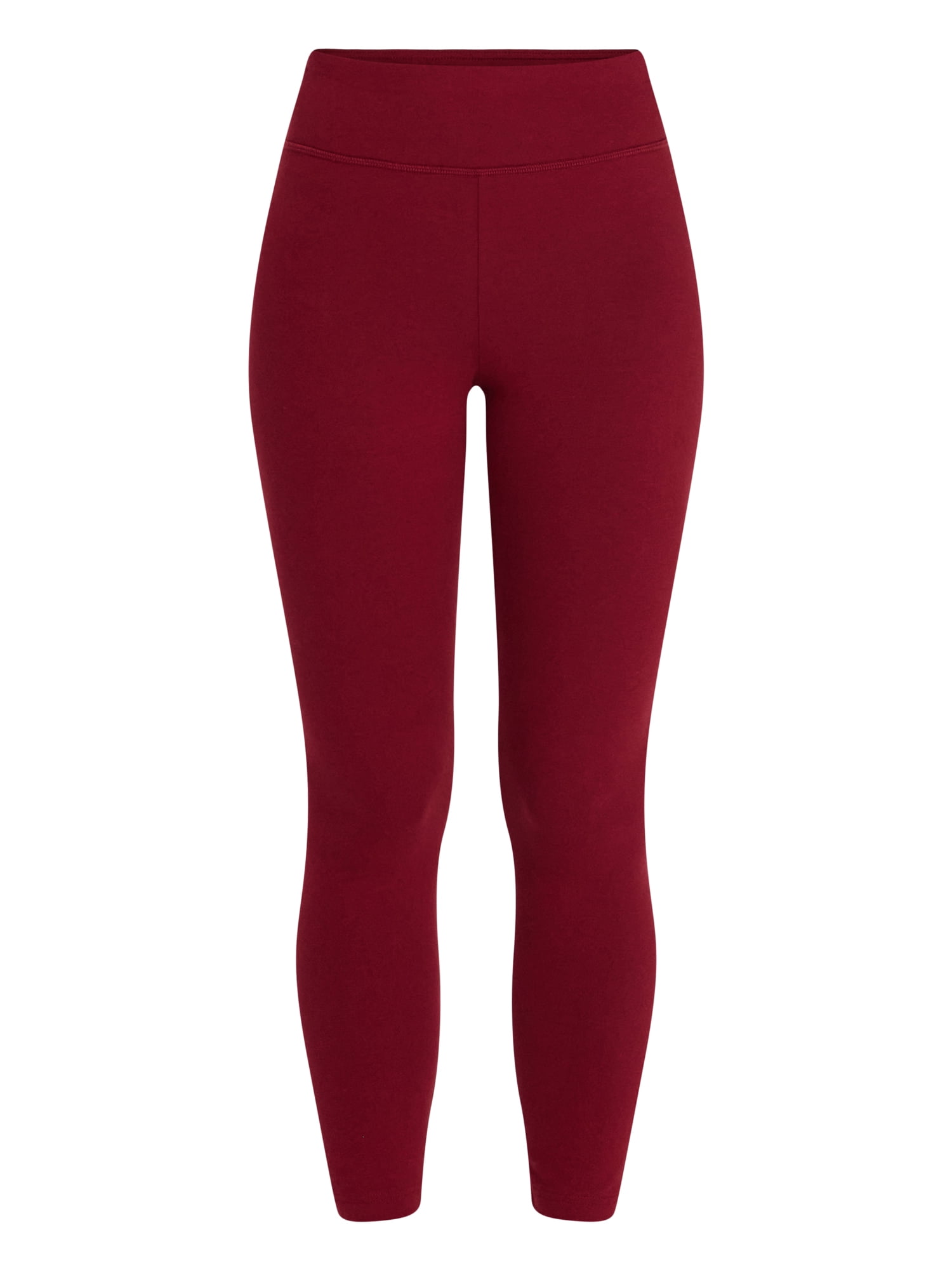 Time and Tru Women's Ankle Length Knit Leggings, 27" Inseam, XS-XXXL
