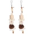 thumbnail image 1 of 2pcs Natural Loofah Pet Chew Toy Bird Parrot Rattan Ball Toy For Small Parakeet Cockatiel Conures Finch, 1 of 5