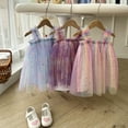 thumbnail image 5 of LYMAYTER Kids Girls Sweet Princess Dresses Toddler Halter Party Peplum Baby Summer Beach Sundress Dresses for 18 Months-6 Years, 5 of 9
