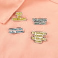 thumbnail image 4 of Broche de texto con frase, estilo arteterapia, broche de metal, insignia, ropa, bolso, accesorios, 4 of 5