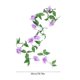 thumbnail image 4 of Cheapark 9 Heads Simulated Rose Rattan Wall Hanging with Artificial Greenery Gift for Home Door Valentines Day Wedding Party Decor, 4 of 6