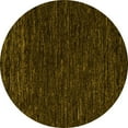 thumbnail image 1 of Ahgly Company Machine Washable Indoor Round Abstract Yellow Modern Area Rugs, 6' Round, 1 of 4
