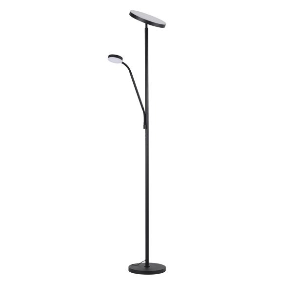 Mother  Son Floor Lamp, Sandy Black Finish
